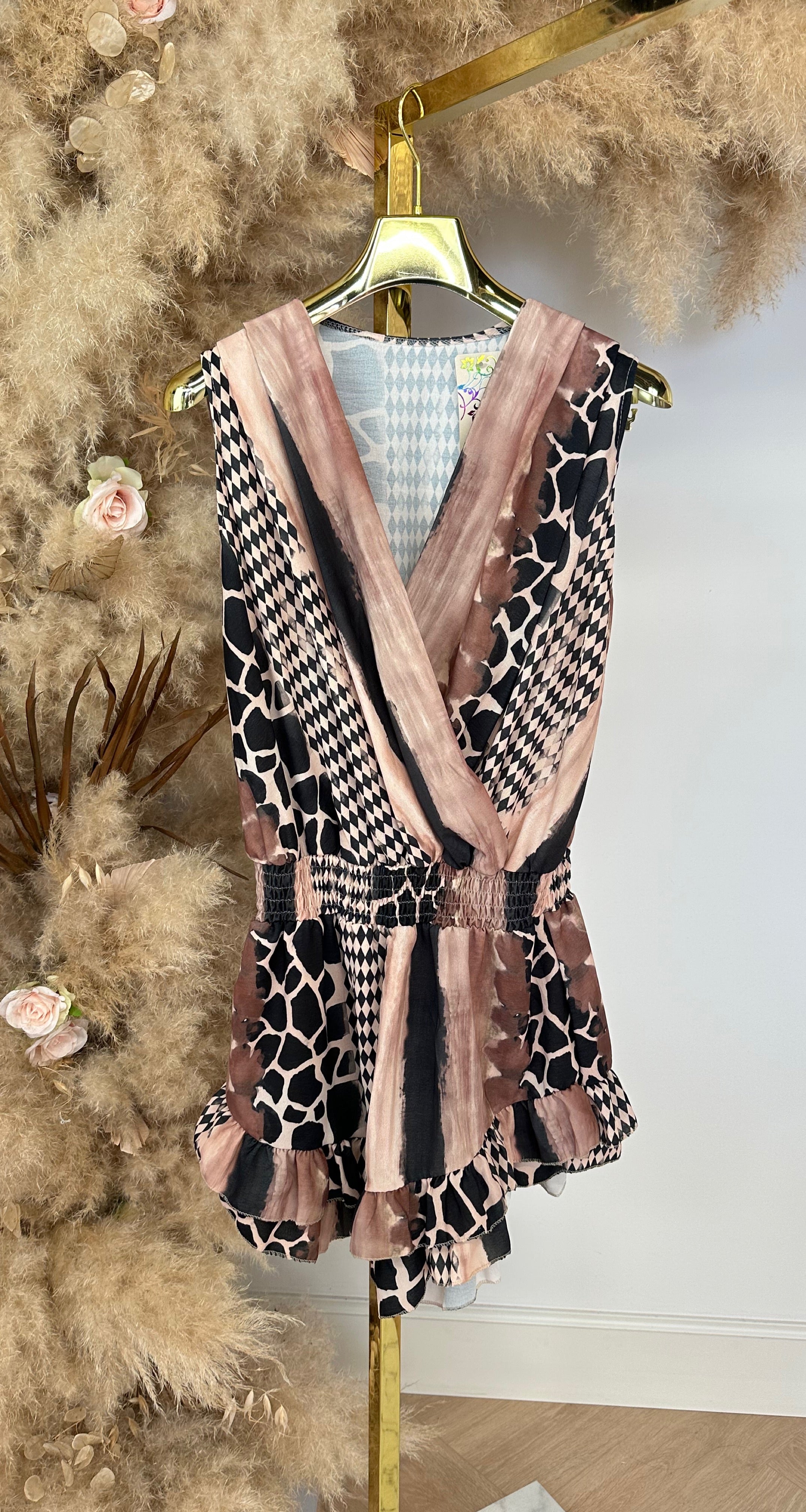 SAFARI PLAYSUIT BLACK