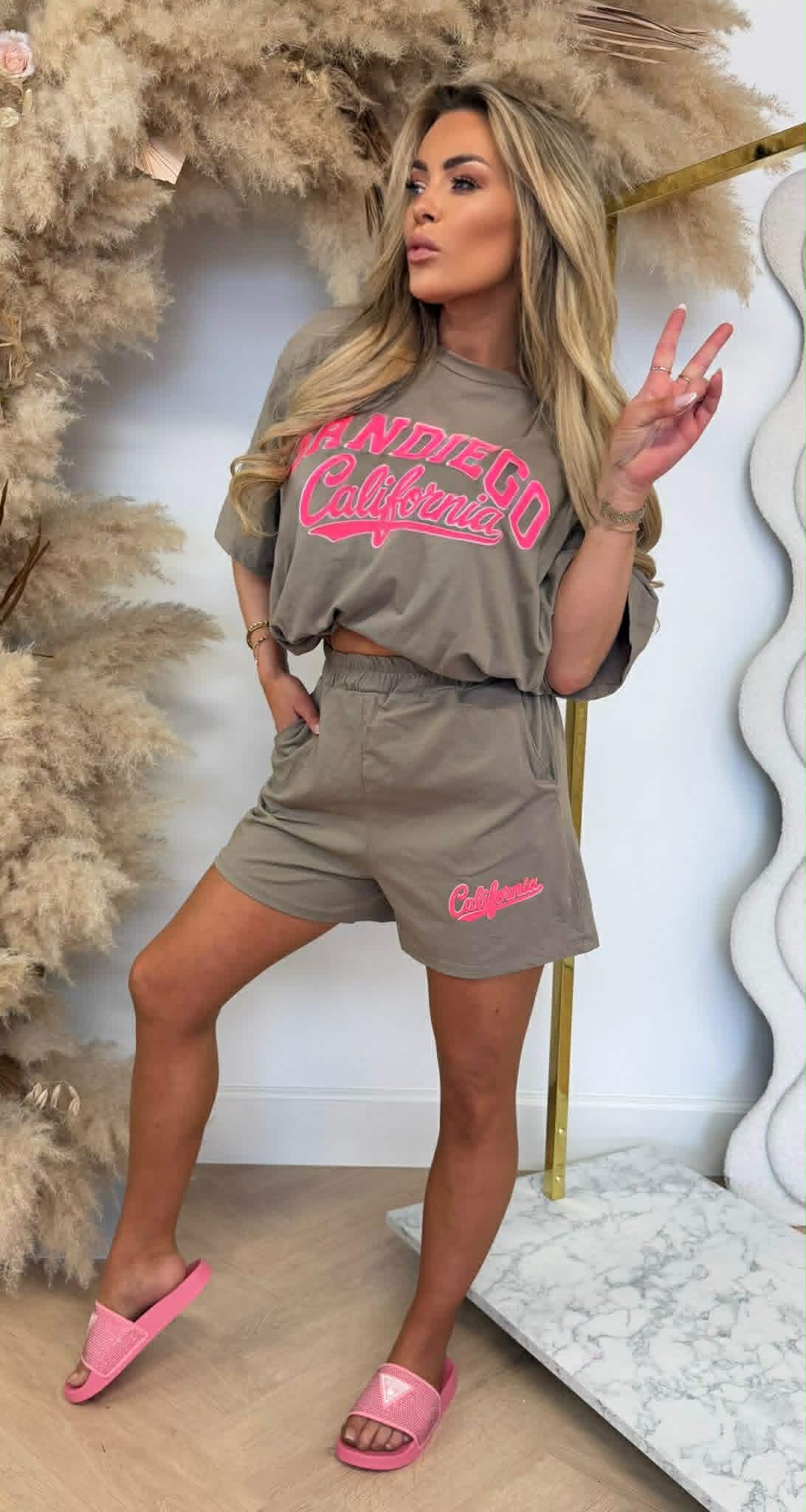 SANDIEGO TWO PIECE SET TAUPE