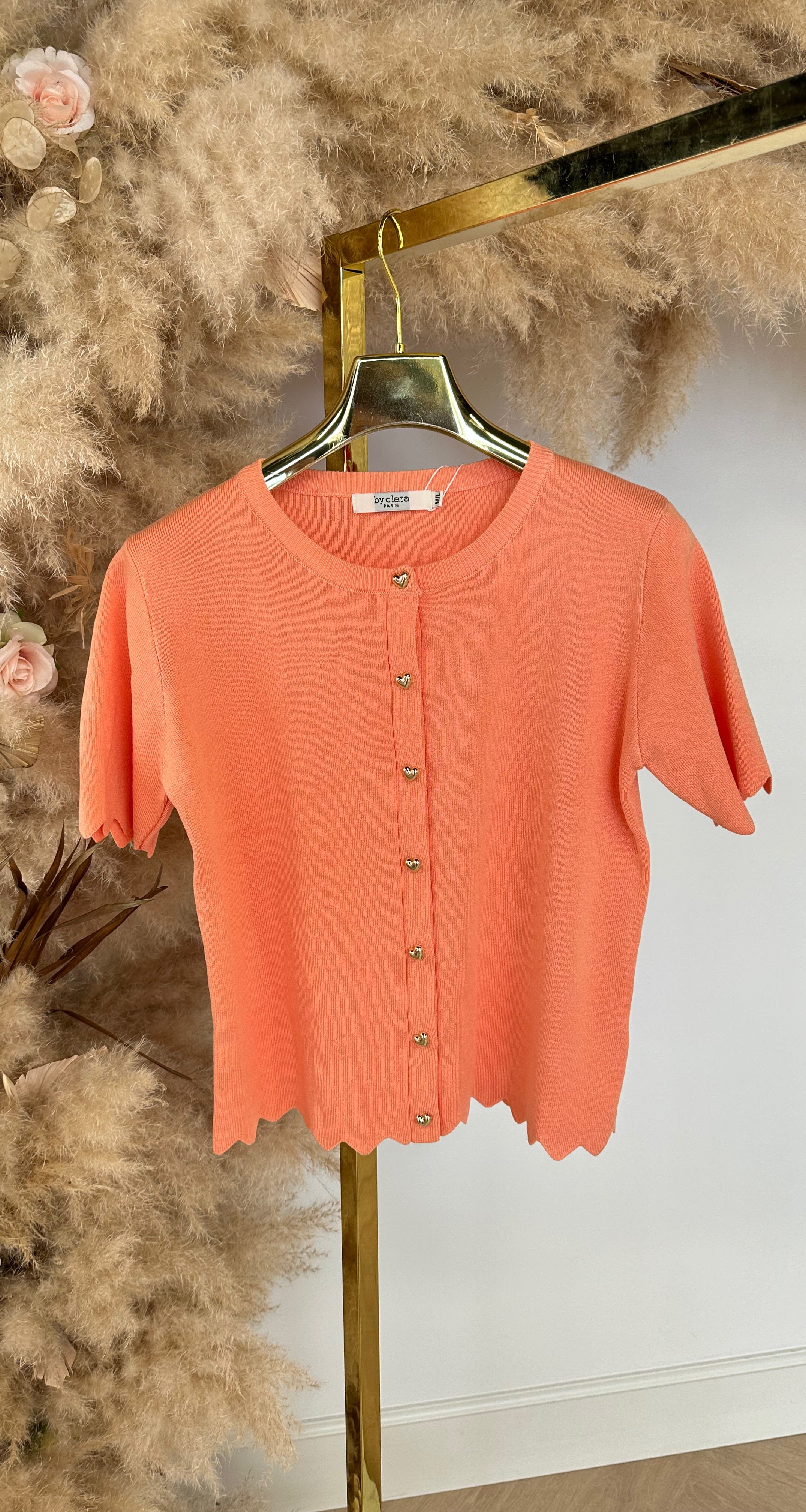SCHULP VESTJE 9579 PEACH