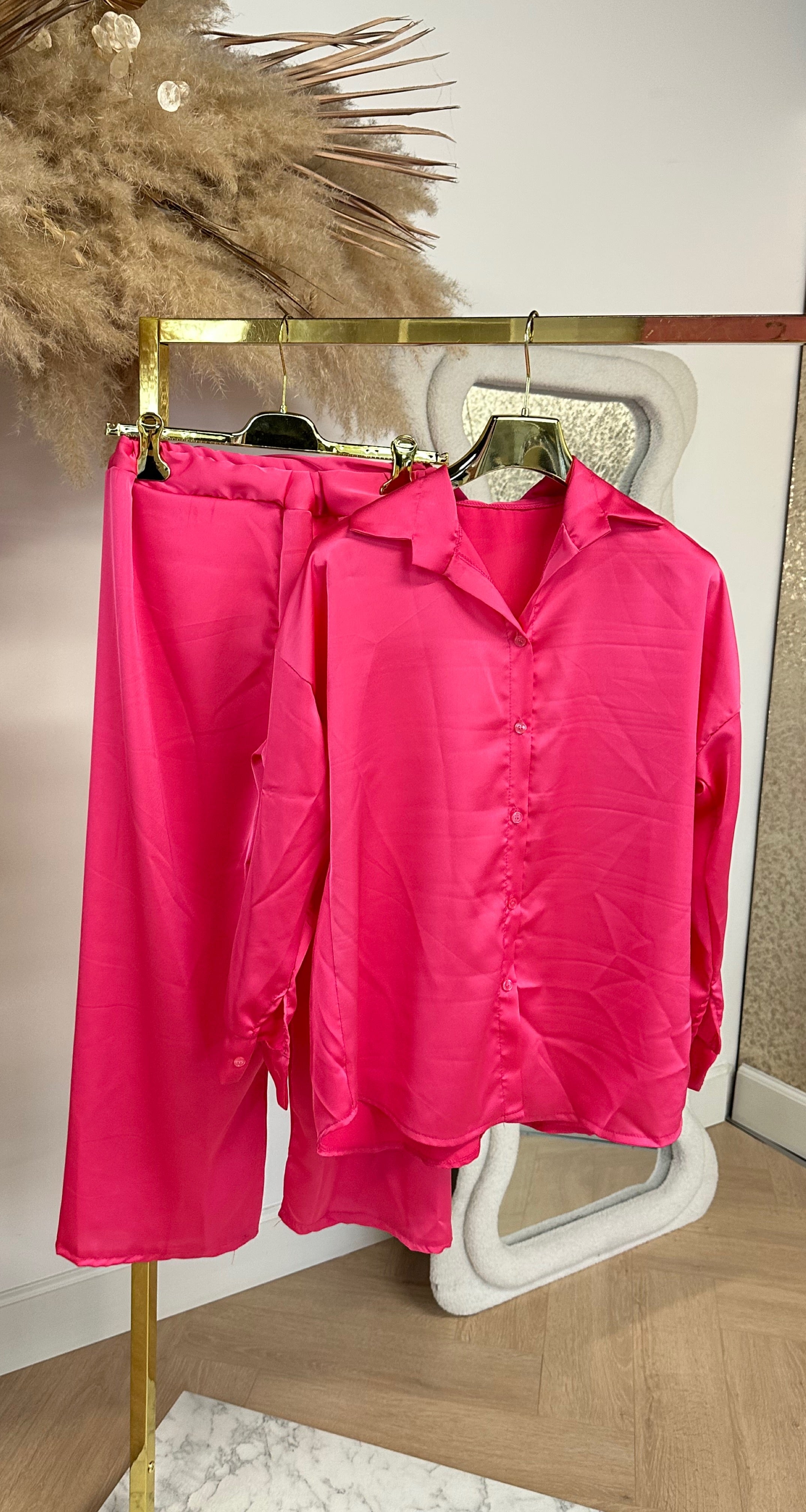 SILKY LUXE SET FUCHSIA