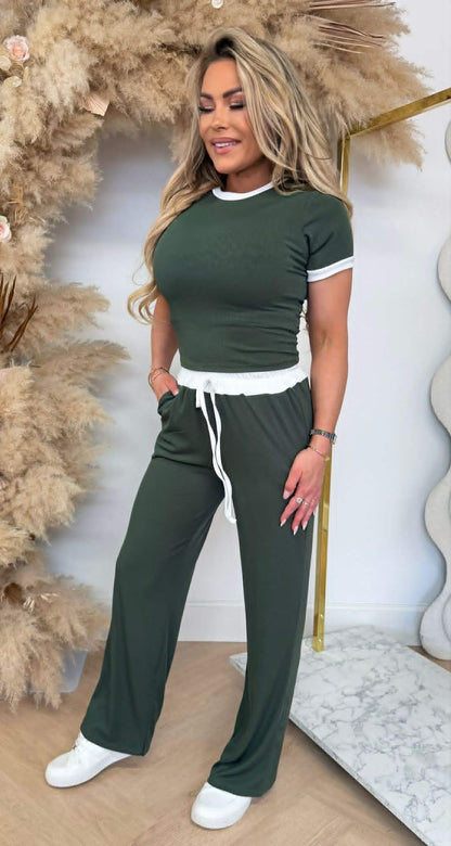 SMALL RIB SET ARMYGREEN