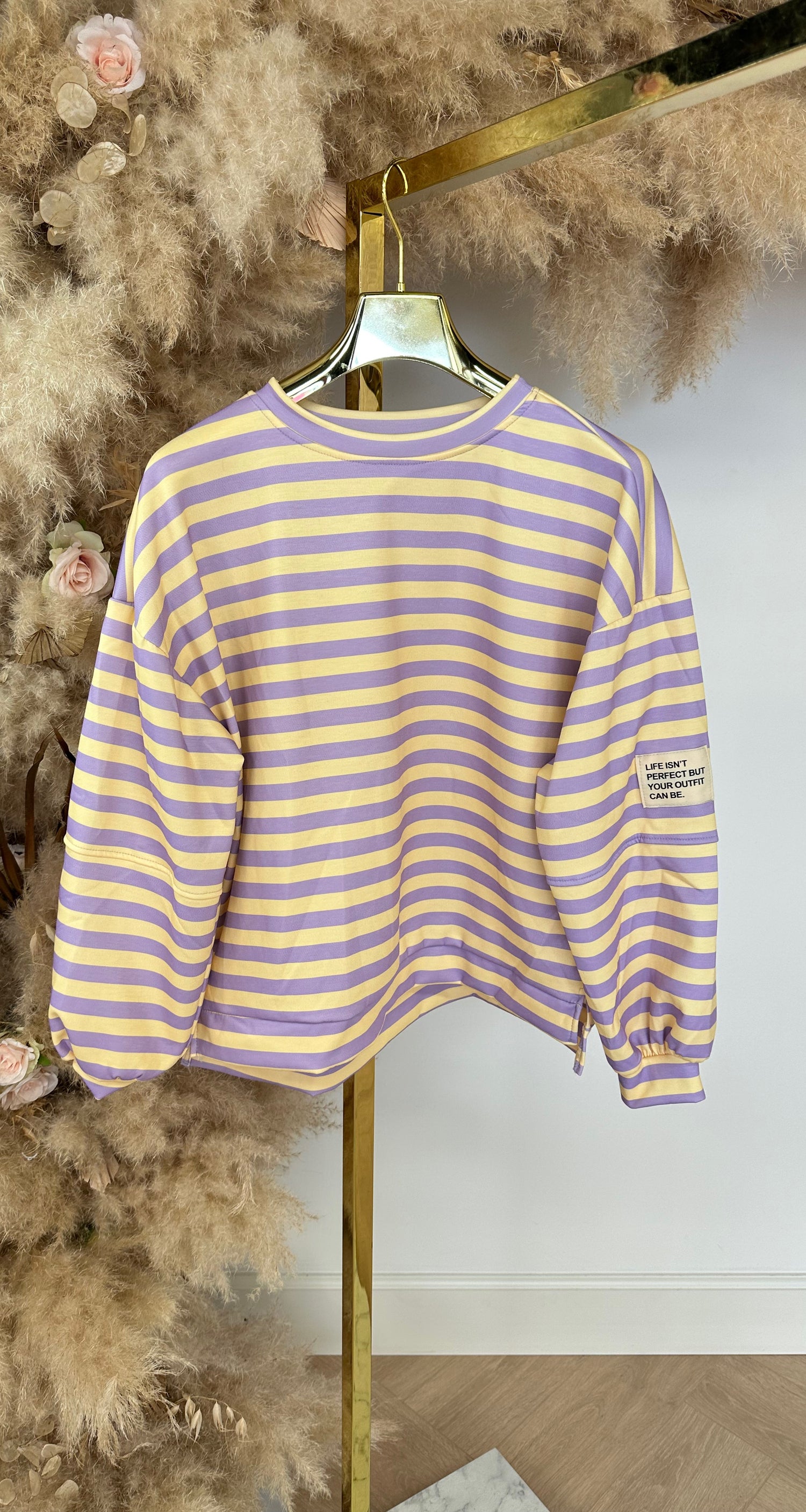 STREEP PATCH PERFECT LONGSLEEVE PURPLE