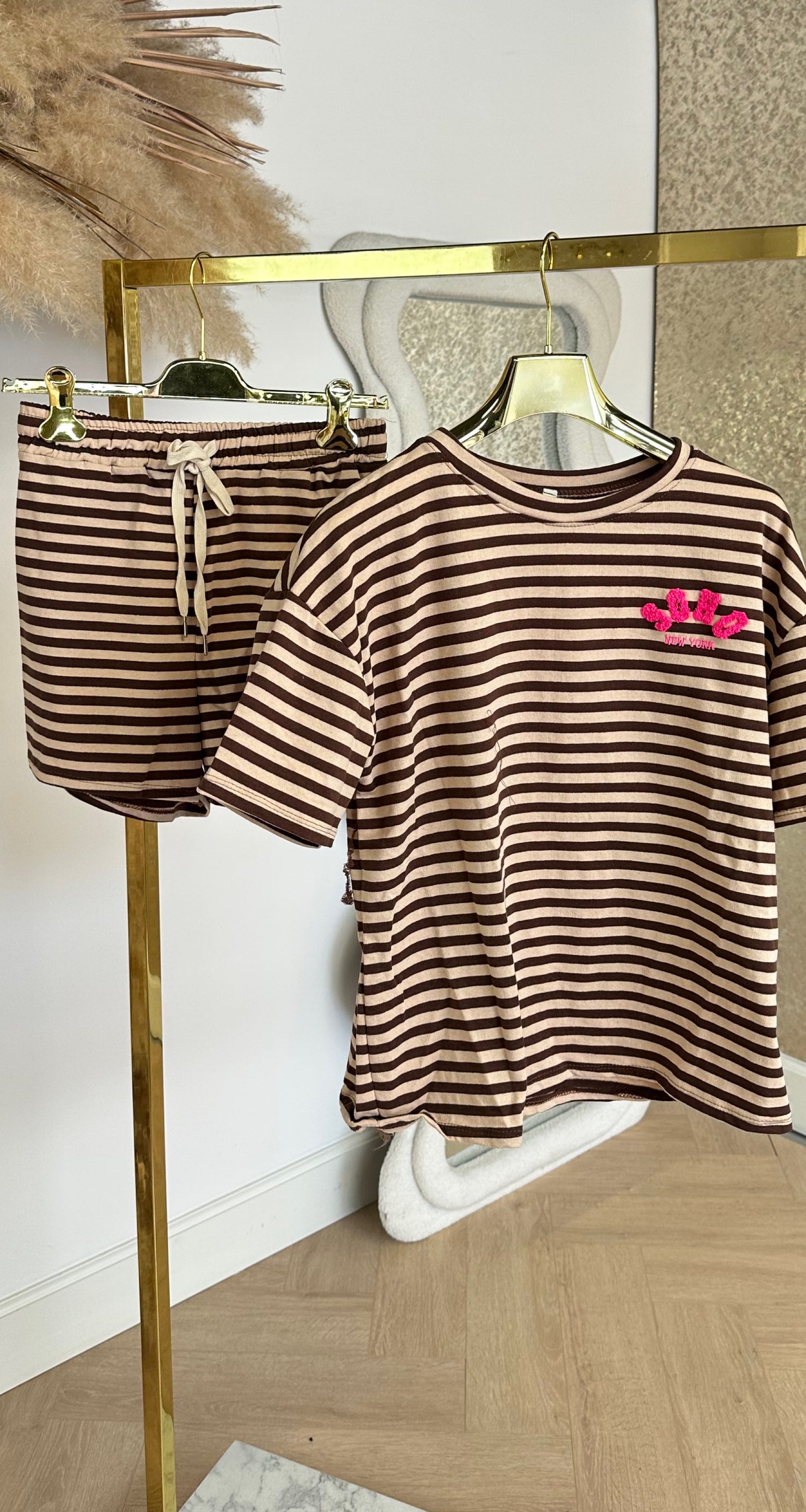 STRIPE SOHO SET BEIGE