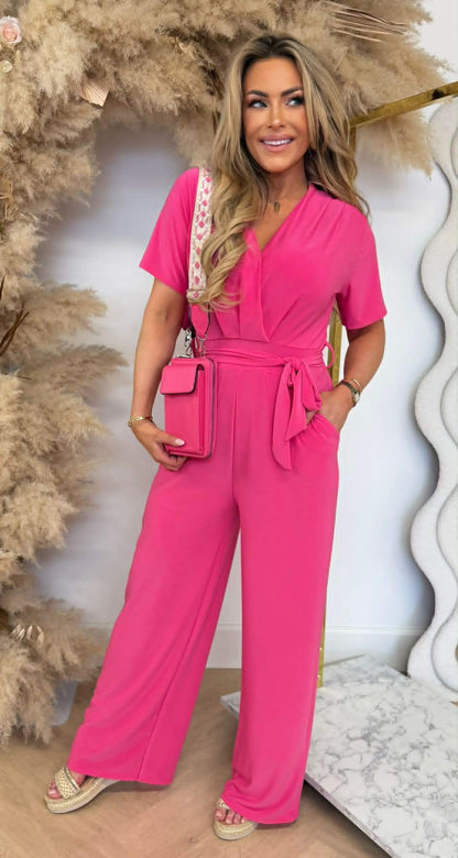SUPER STRETCHY JUMPSUIT FUCHSIA