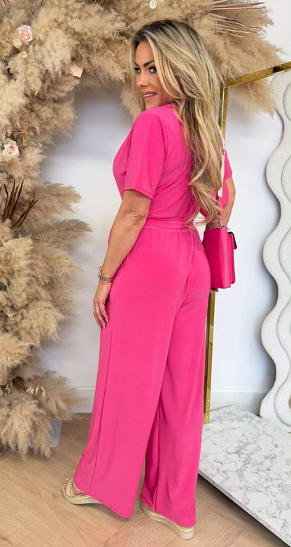 SUPER STRETCHY JUMPSUIT FUCHSIA