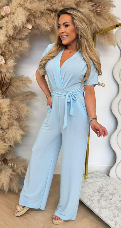 SUPER STRETCHY JUMPSUIT ICEBLUE