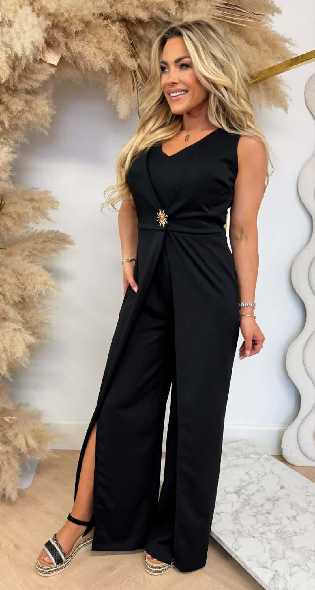TAMARA SUNNIE JUMPSUIT BLACK