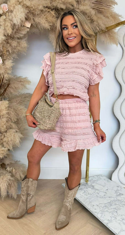 VENES RUFFLY SET 2126 PINK