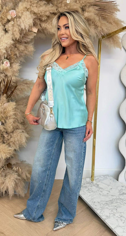 VENESSA LACE TOPJE 8083 *H* AQUA