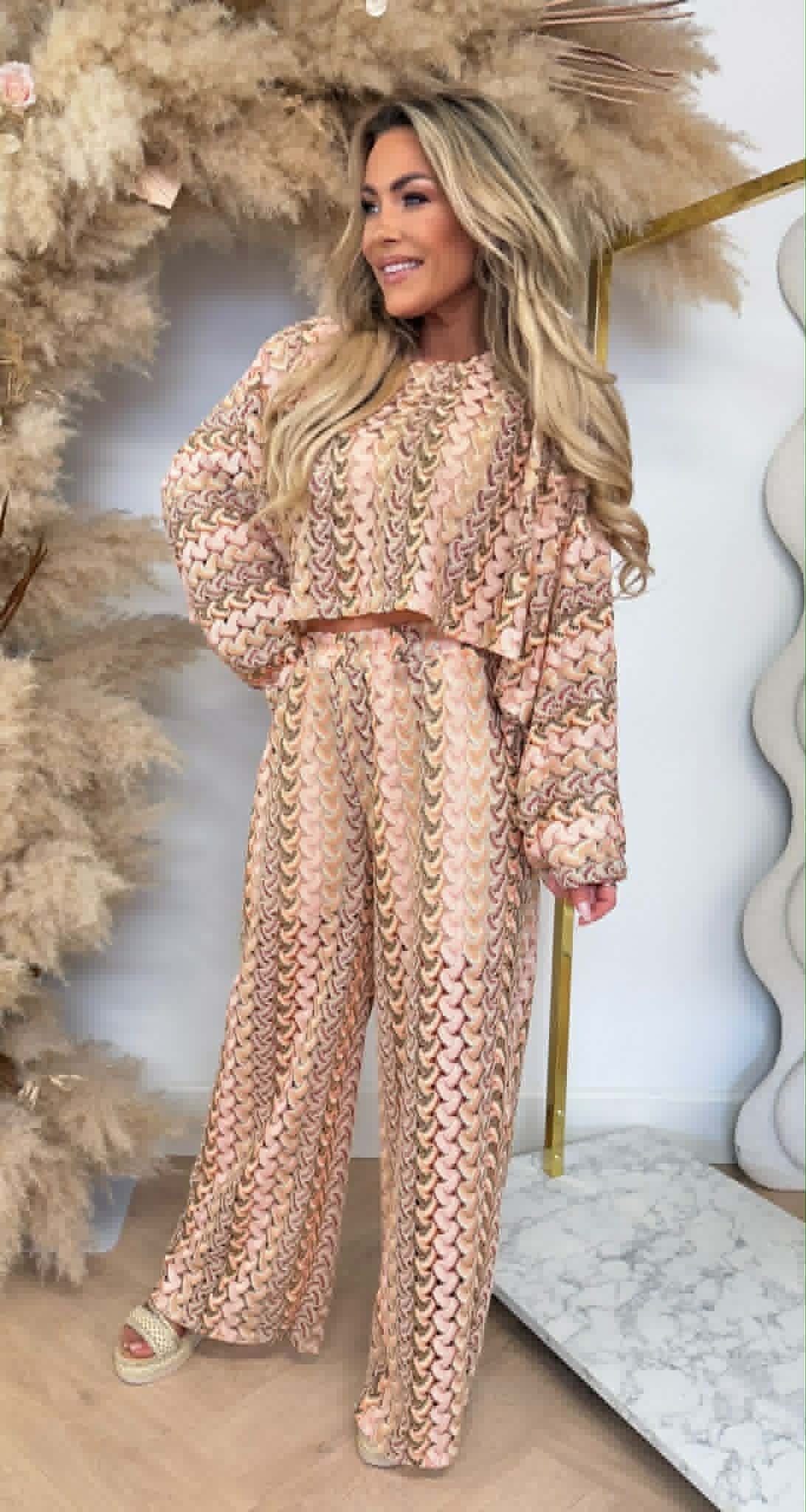 VIVINA BEACH SET PINK/PEACH