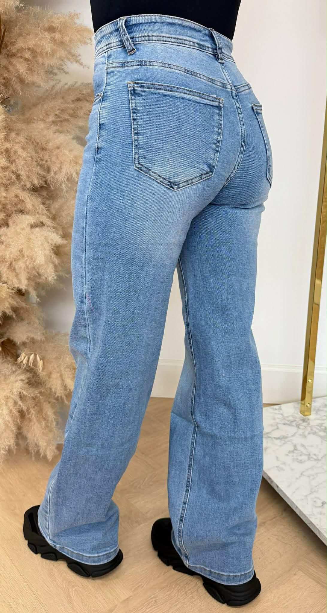 WIDE LEG BASIC JEANS 6333 DENIMBLUE