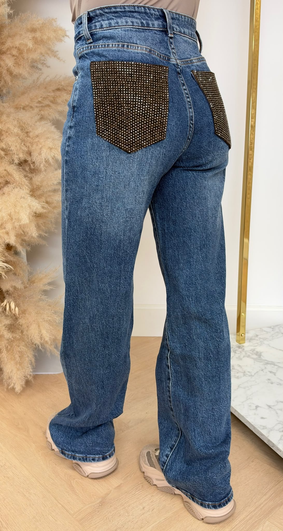 SPOTS SPARKLE POCKET JEANS 5581 DARKBLUE