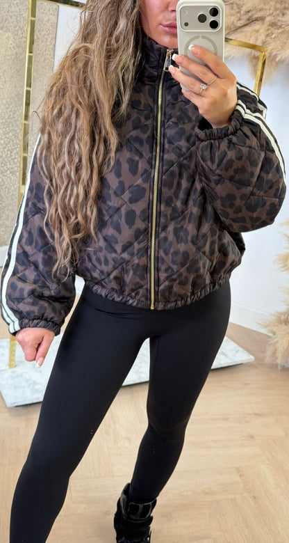 PATTY LEO PUFFER JACKET DARKBROWN