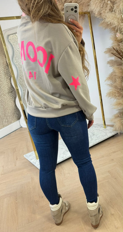 14/4 ICONIC SWEAT TAUPE