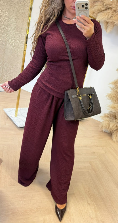 KAYLEE STRETCH SET BORDEAUX