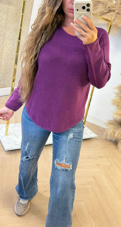 ROUND NECK SOFT TOP PURPLE