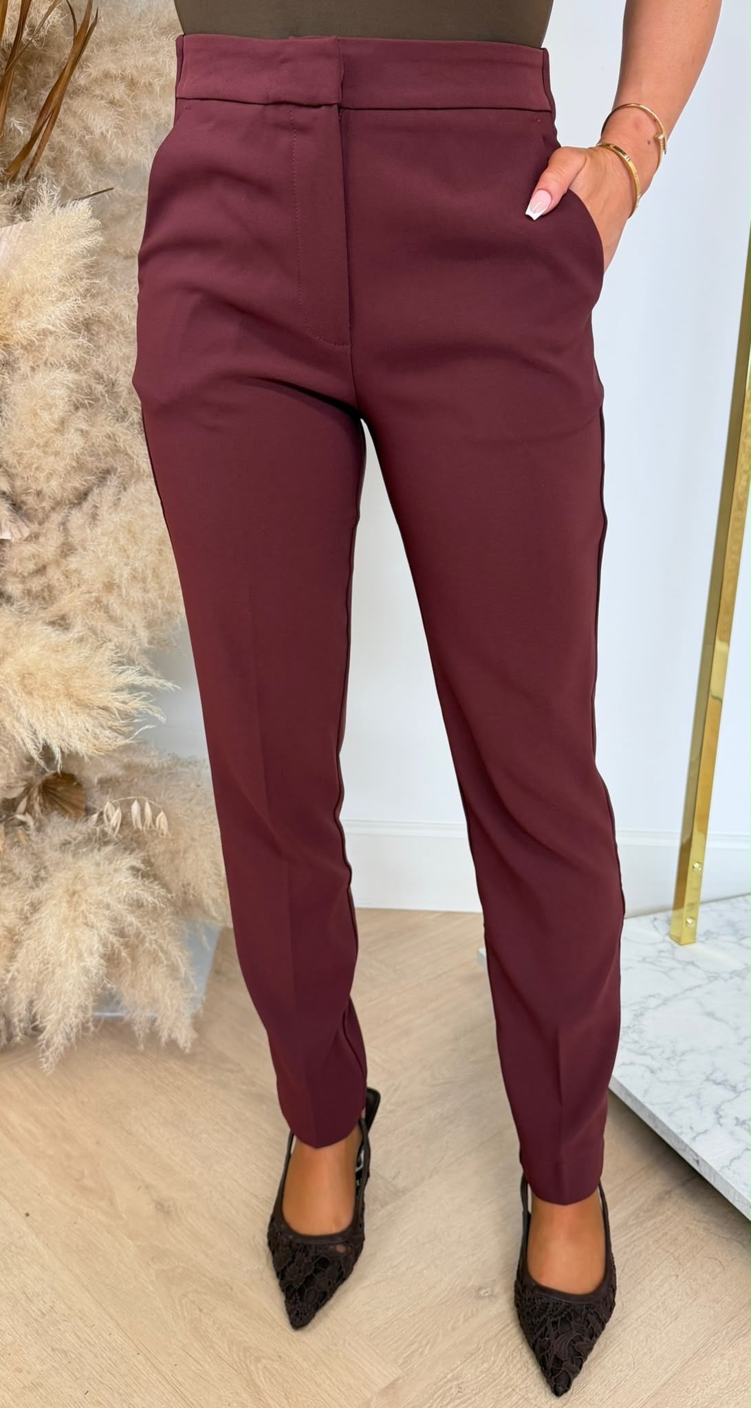 LULU MARY PANTALON P951 WINE