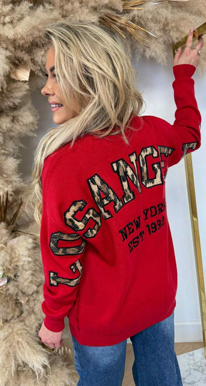 ACTIE LOS ANGELS SWEAT 7501 RED