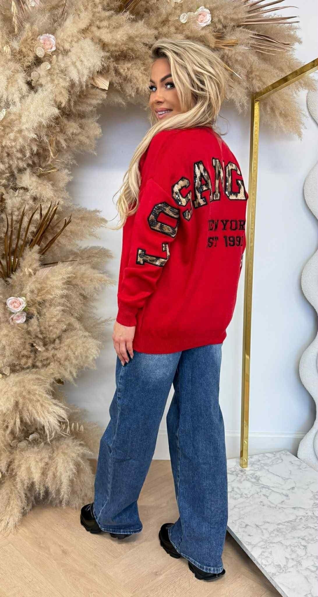 ACTIE LOS ANGELS SWEAT 7501 RED