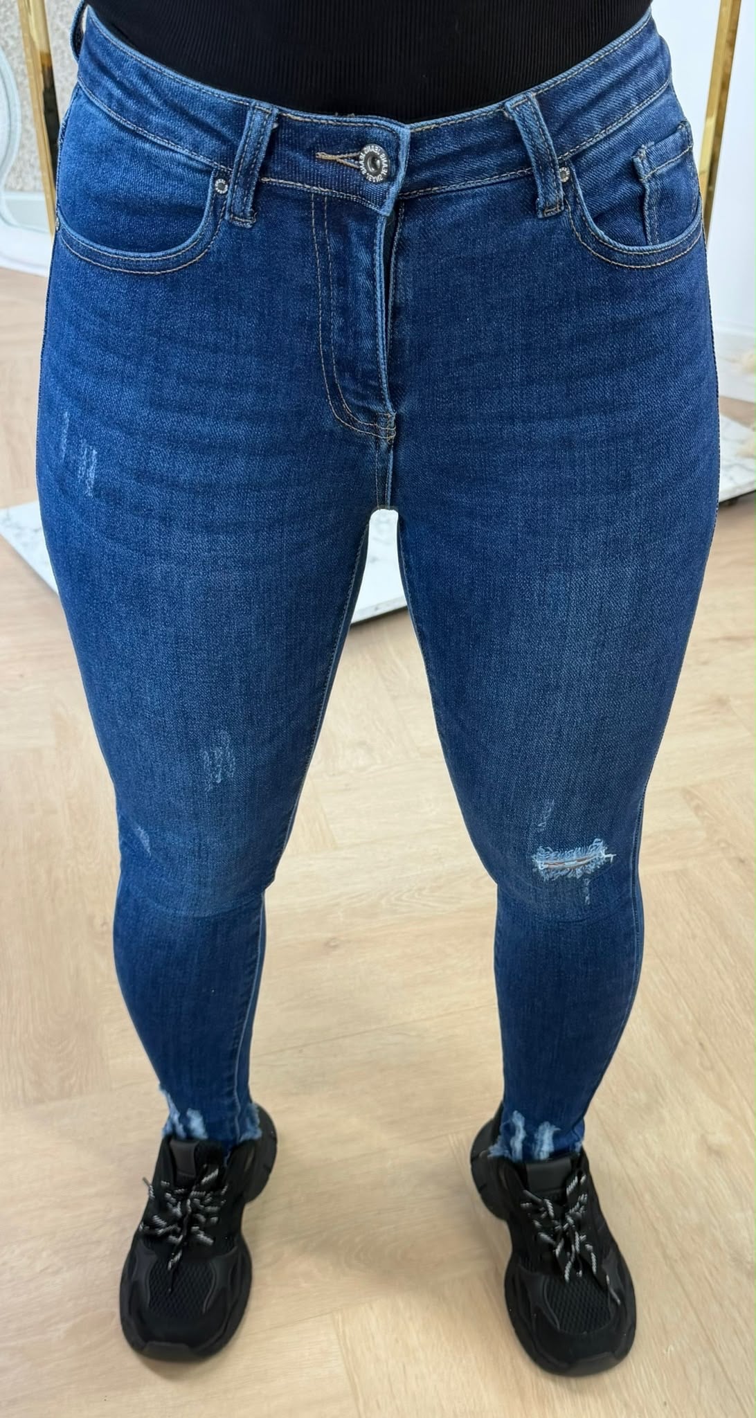 SUPER STRETCH HIGH WAISTED JEANS 2227 DARKBLUE