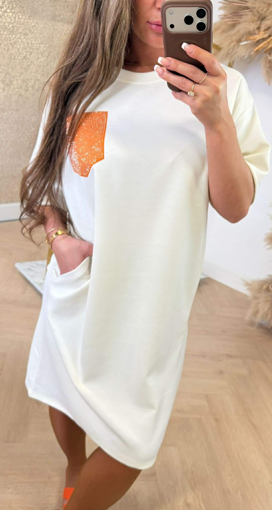 AMALIA SHIRTKLEID OFFWHITE