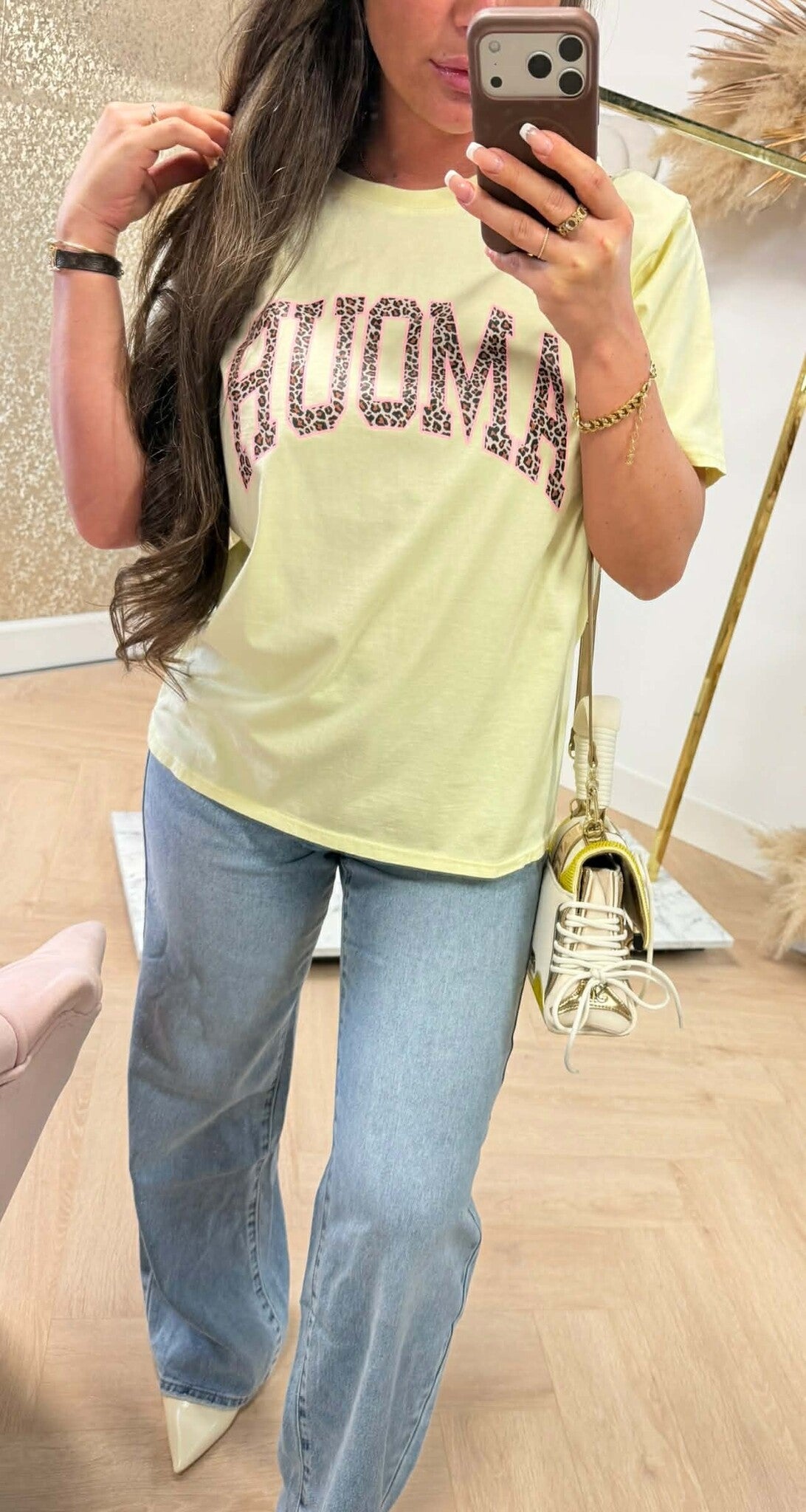 AMOR SMALL LEO TEE 6030-399 BUTTERGELB