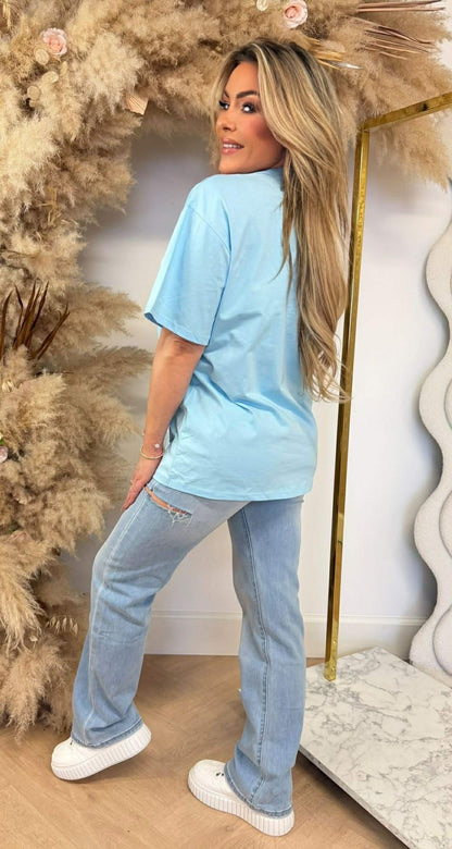 AMOUR TEE R7457 ICEBLUE