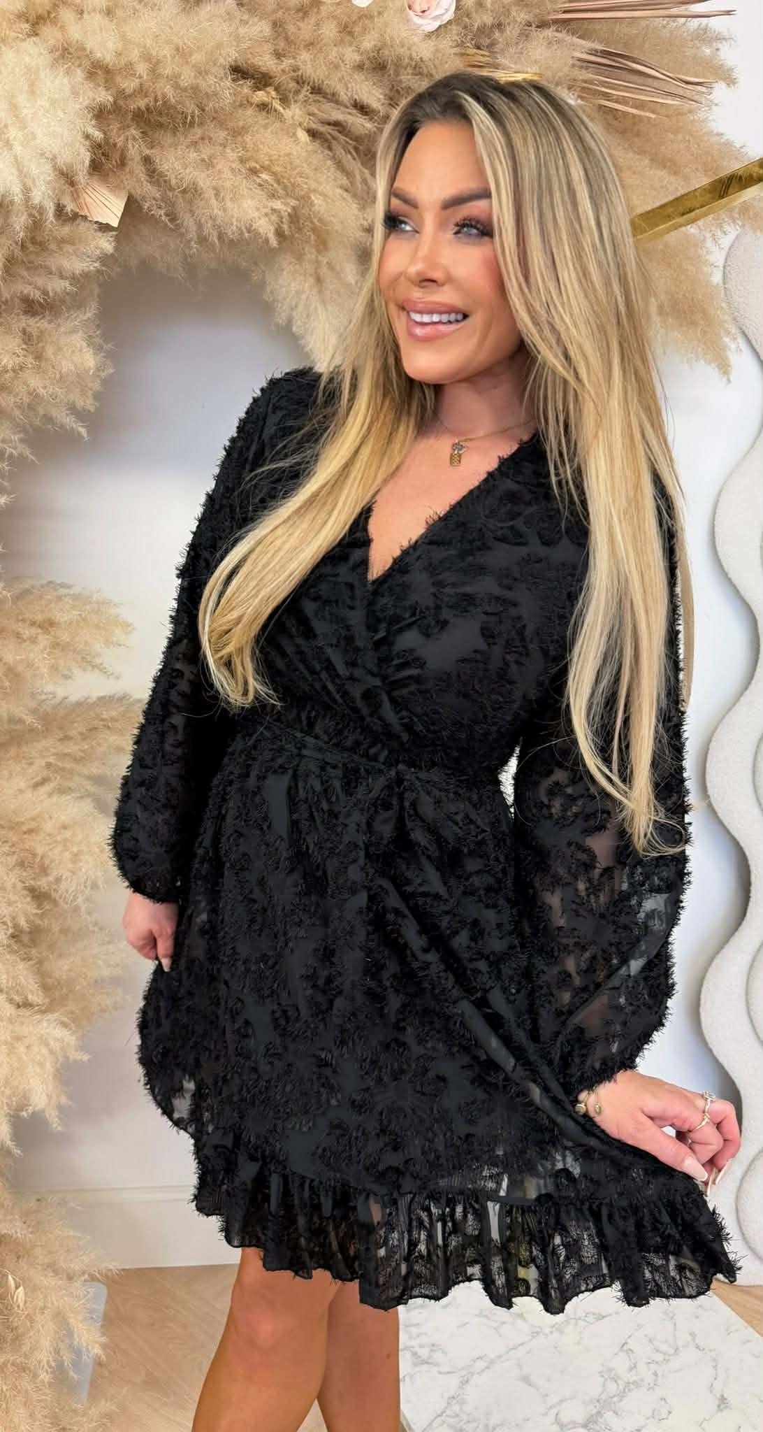 AMY PRINT DRESS SCHWARZ