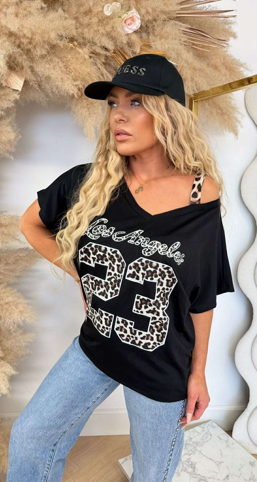 ANOUK LE LÉOPARD 23 T-SHIRT NOIR