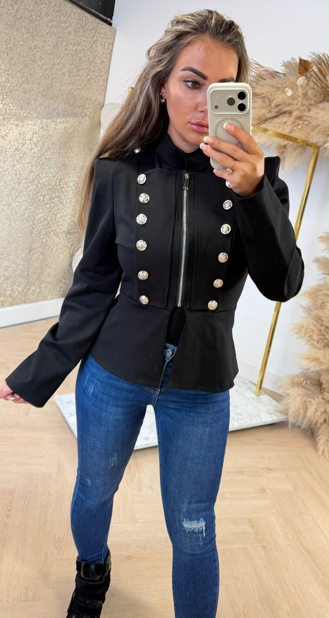 BALMY ZIP JACKET BLACK