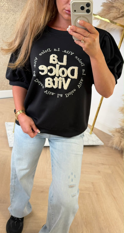 DOLCE VITA TOP BLACK
