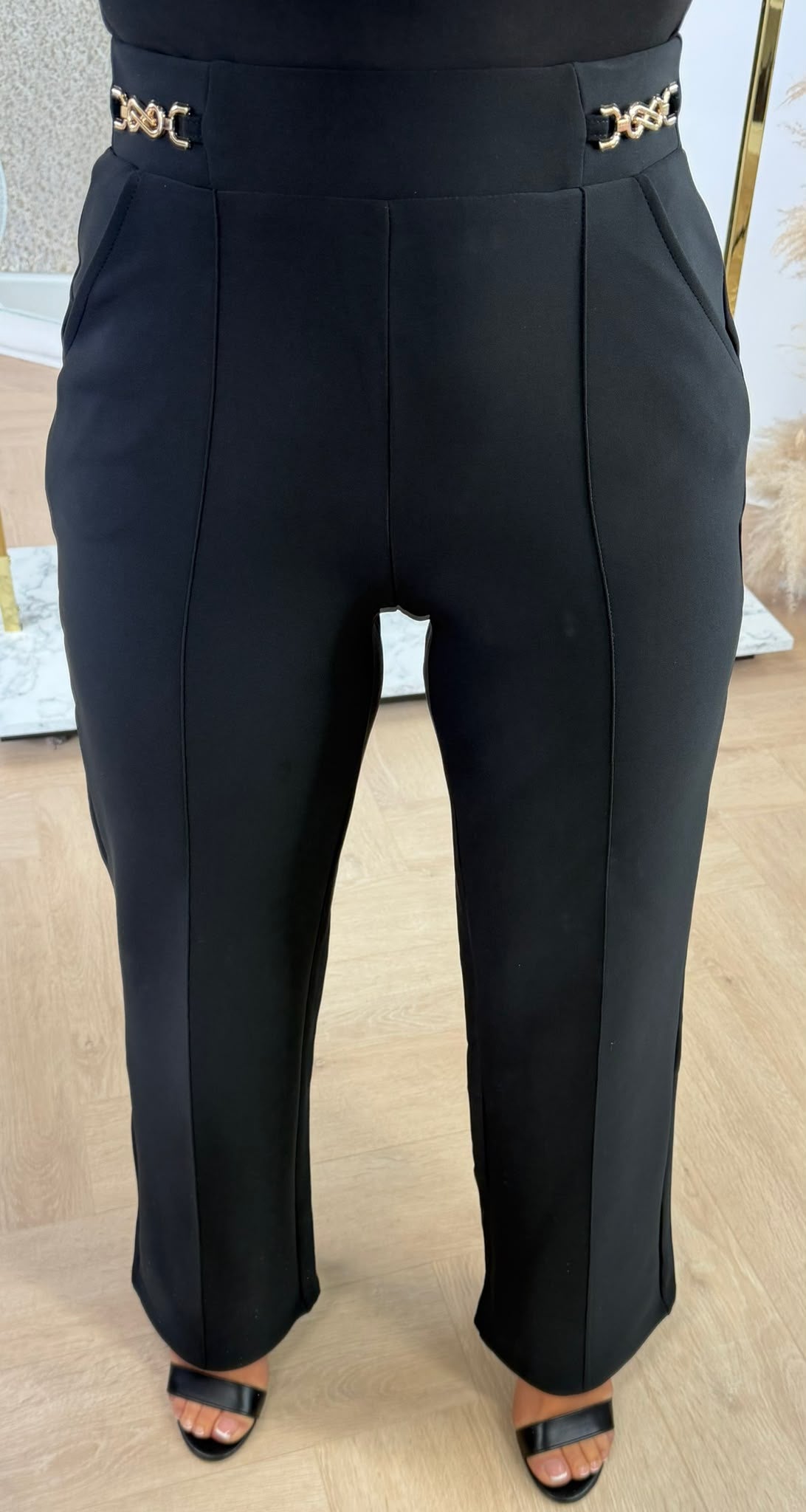CHAIN PANTALON 3312-88 BLACK