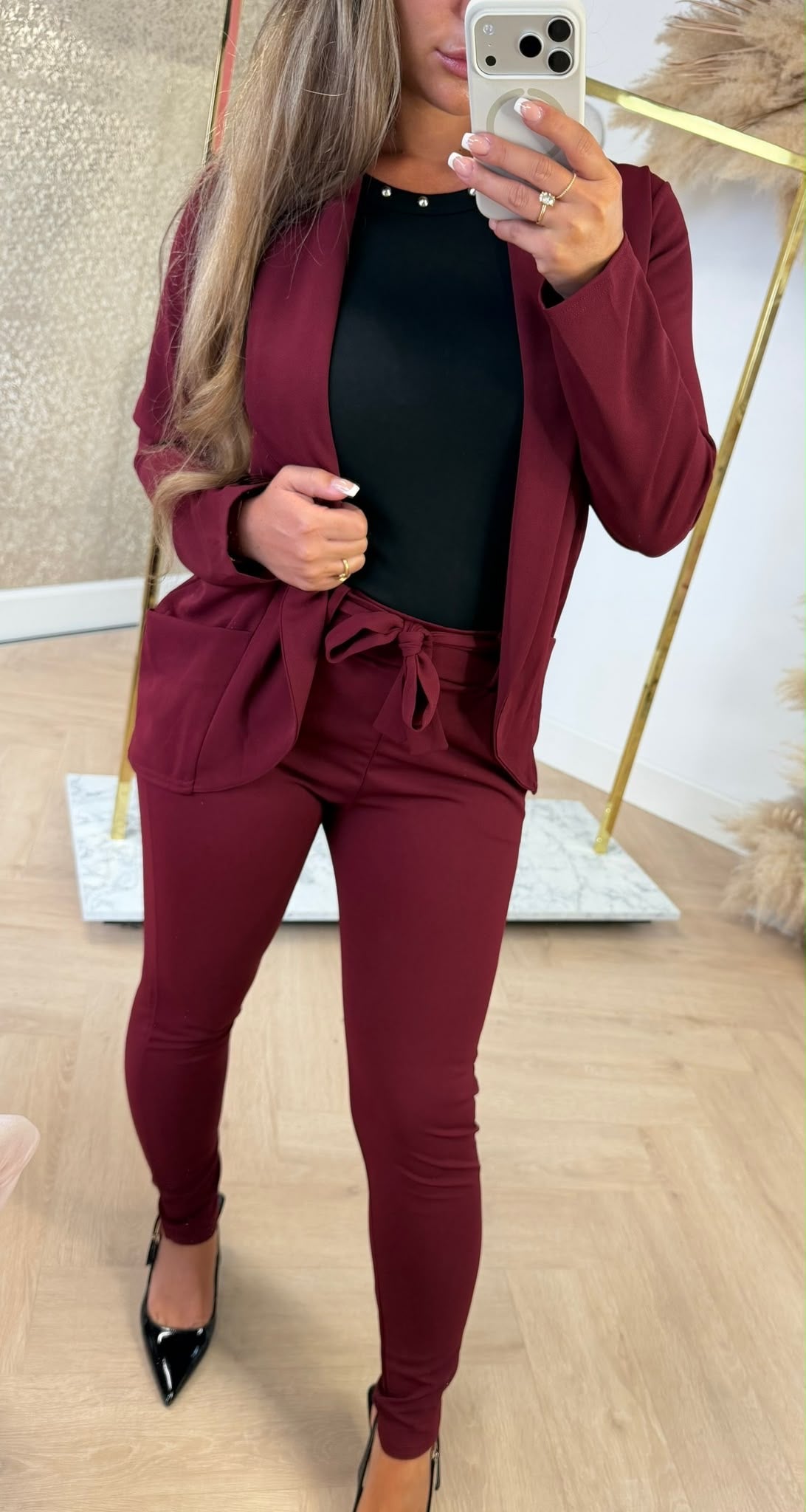CLASSY SUIT BORDEAUX