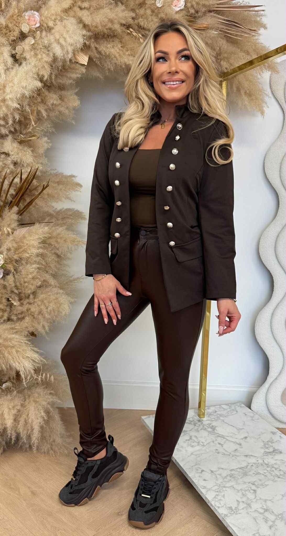 BLAZER BALMAINATION CHOCO