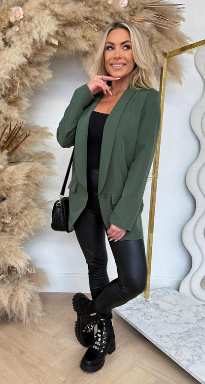 BASIC BLAZER ARMYGREEN