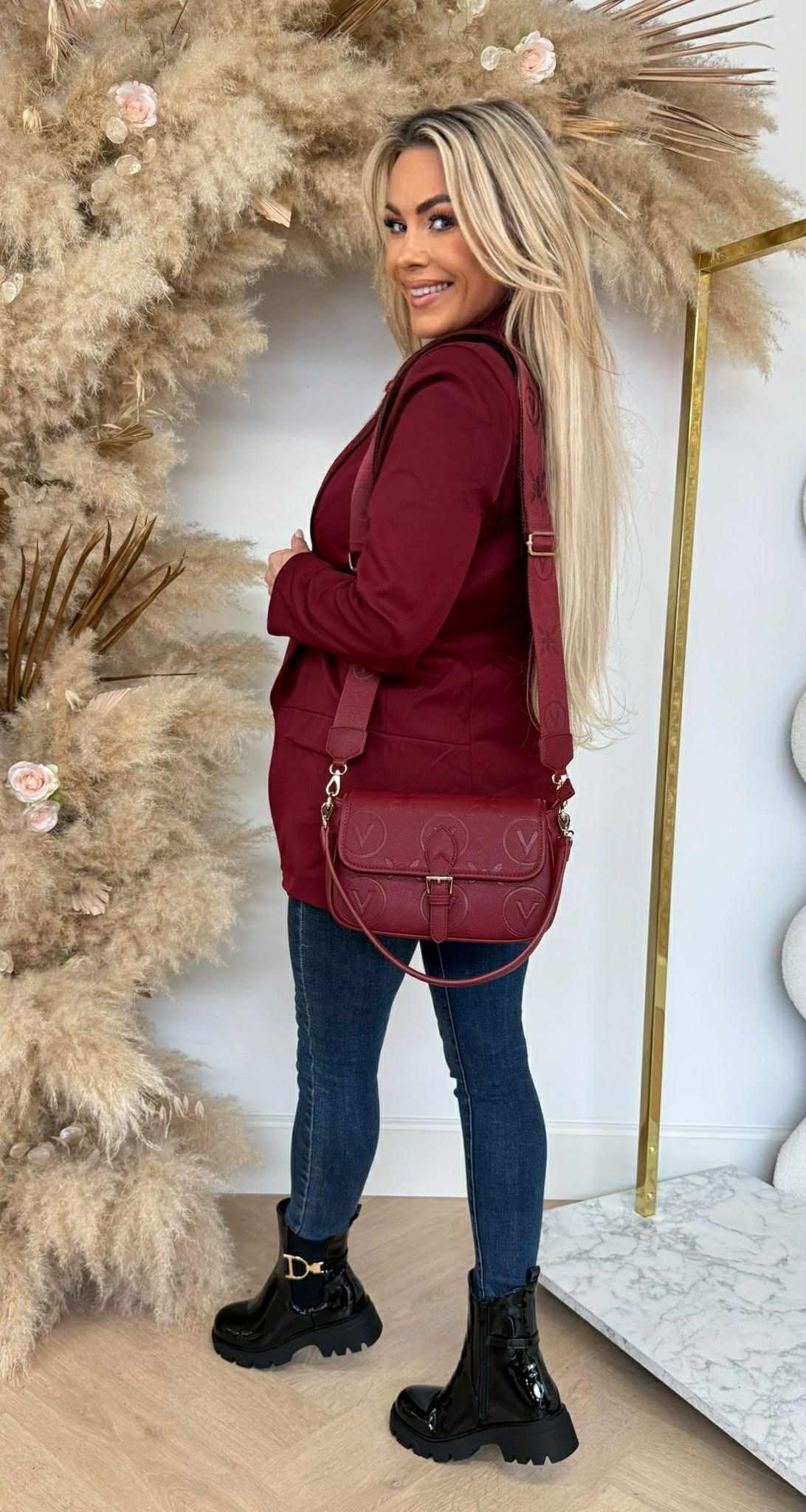 BASIC BLAZER BORDEAUX