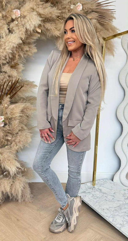 BLAZER BASIQUE TAUPE