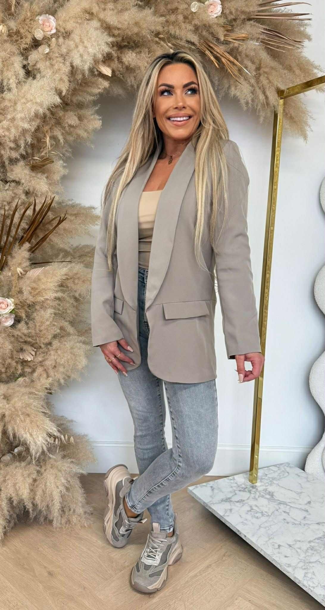 BLAZER BASIQUE TAUPE
