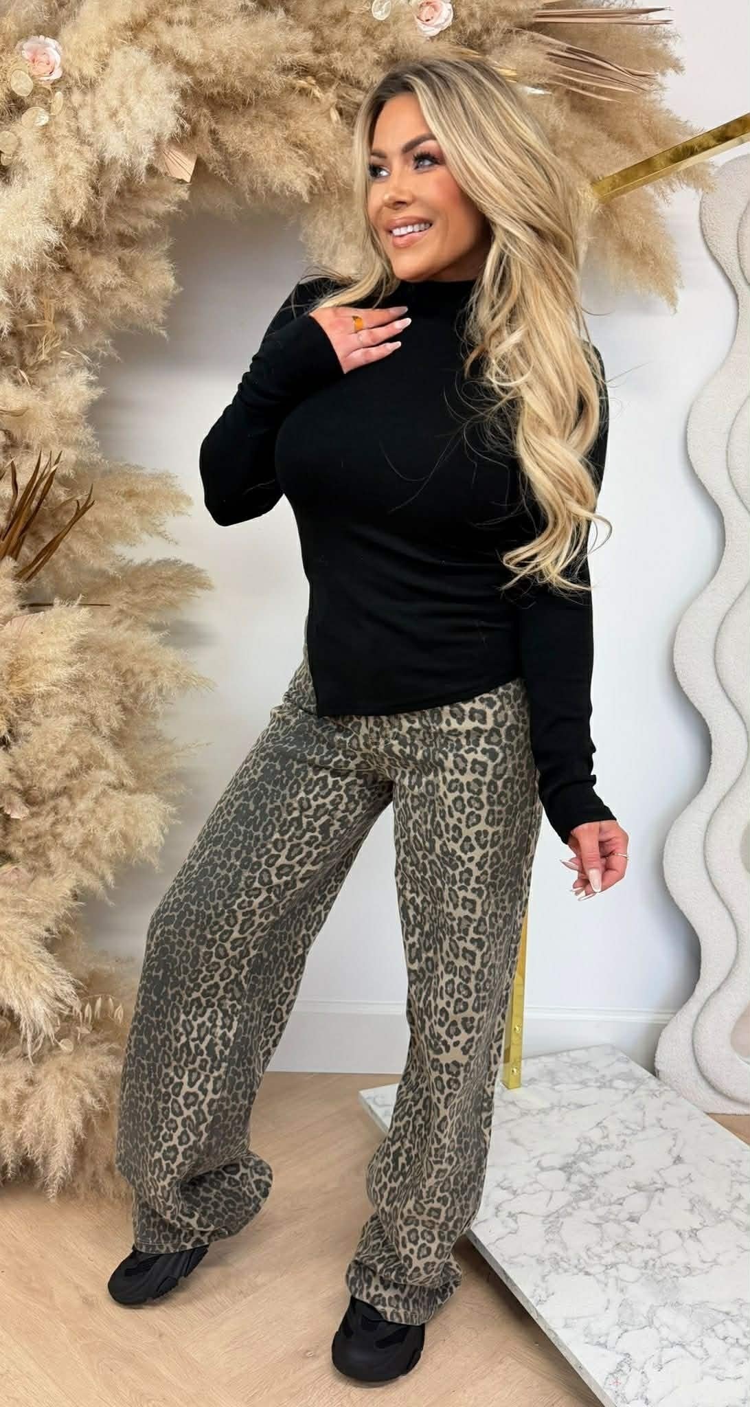 BASIC SPLIT TOP 20968 BLACK