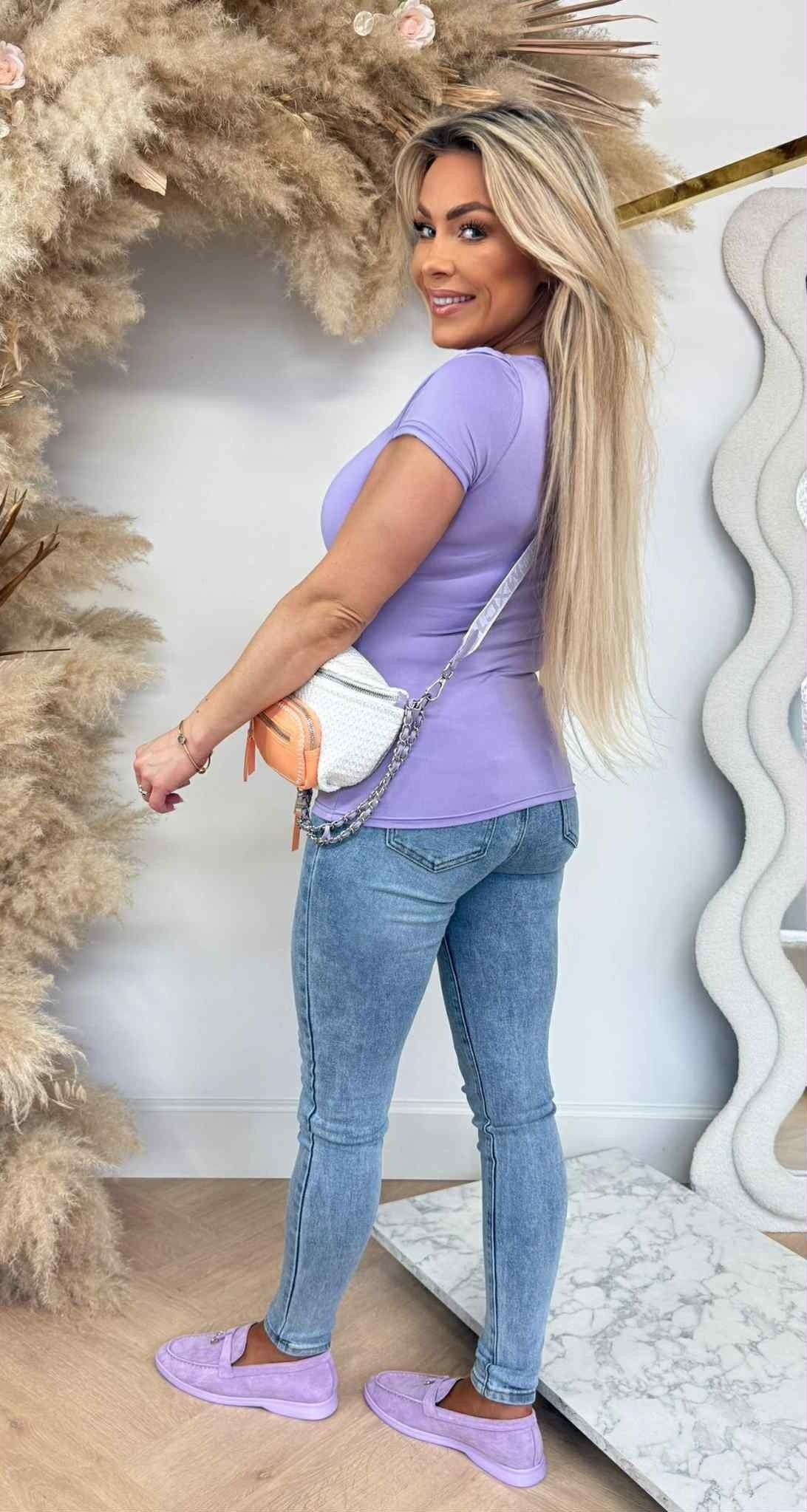 BASIC TRAVEL TEE 9175 LILA