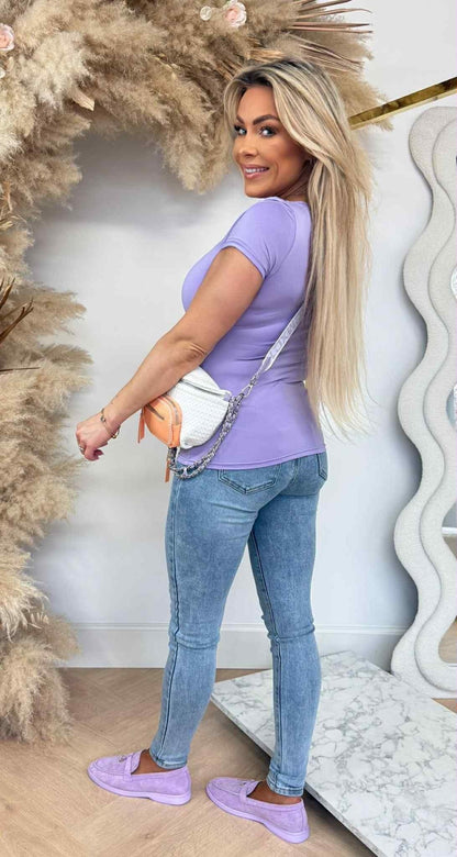 BASIC TRAVEL TEE 9175 LILA
