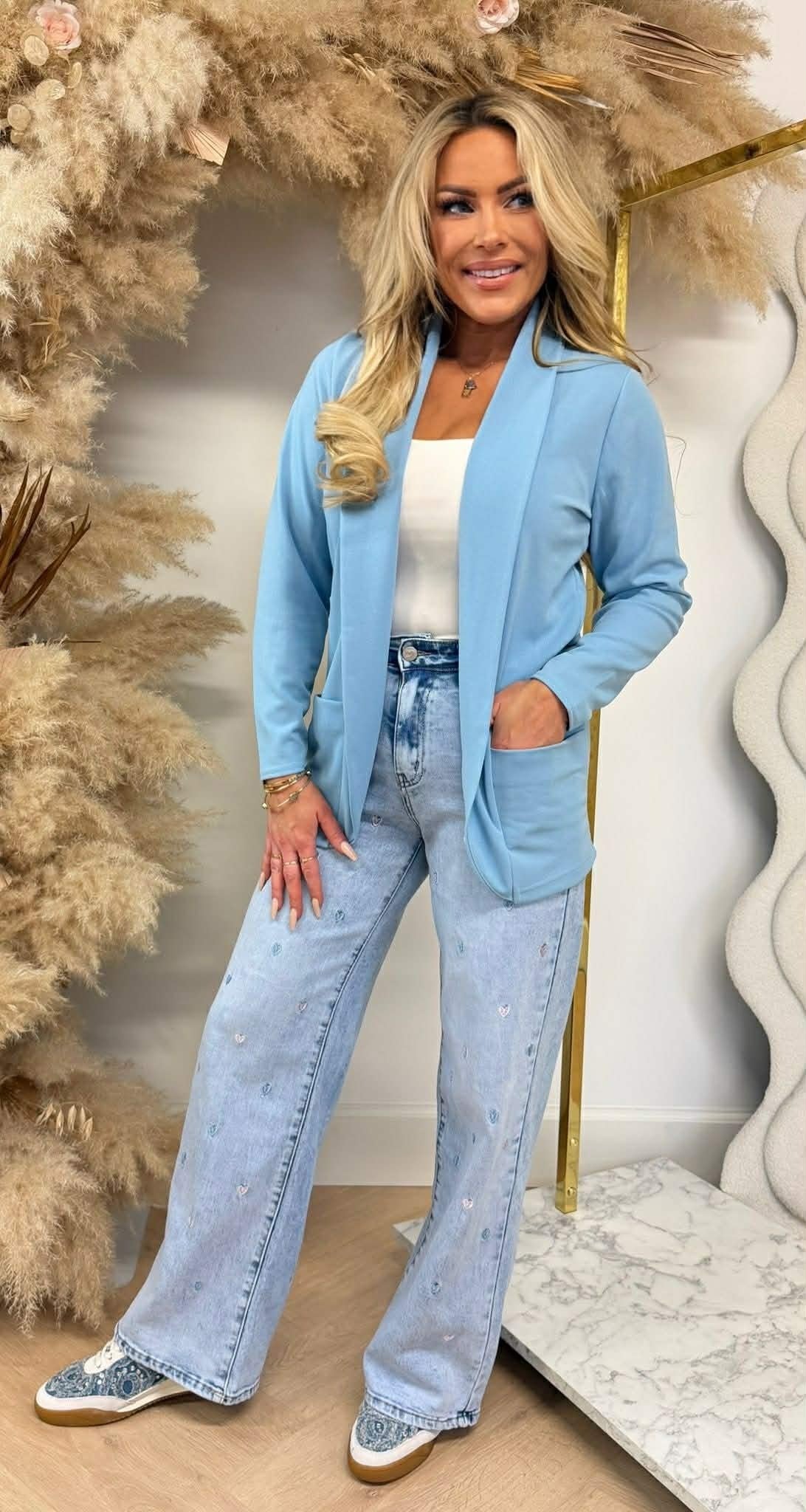 GILET BASIQUE ML BLEU GLACE