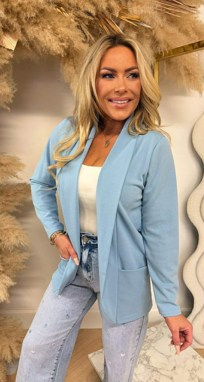 GILET BASIQUE ML BLEU GLACE
