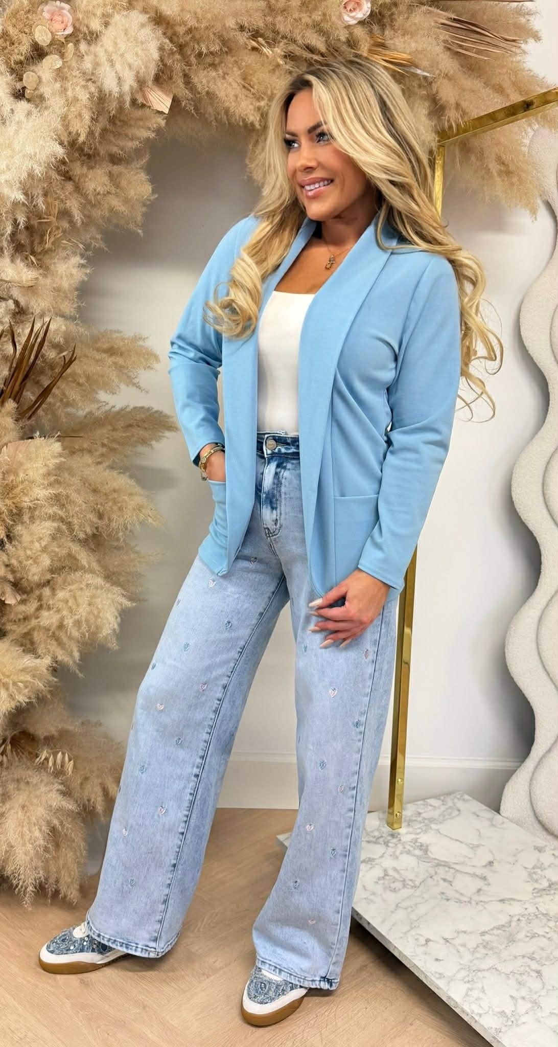 GILET BASIQUE ML BLEU GLACE