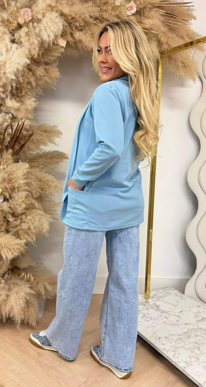 GILET BASIQUE ML BLEU GLACE