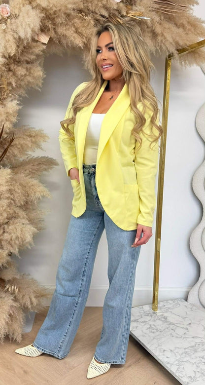 GILET DE BASE MANCHES LONGUES JAUNE