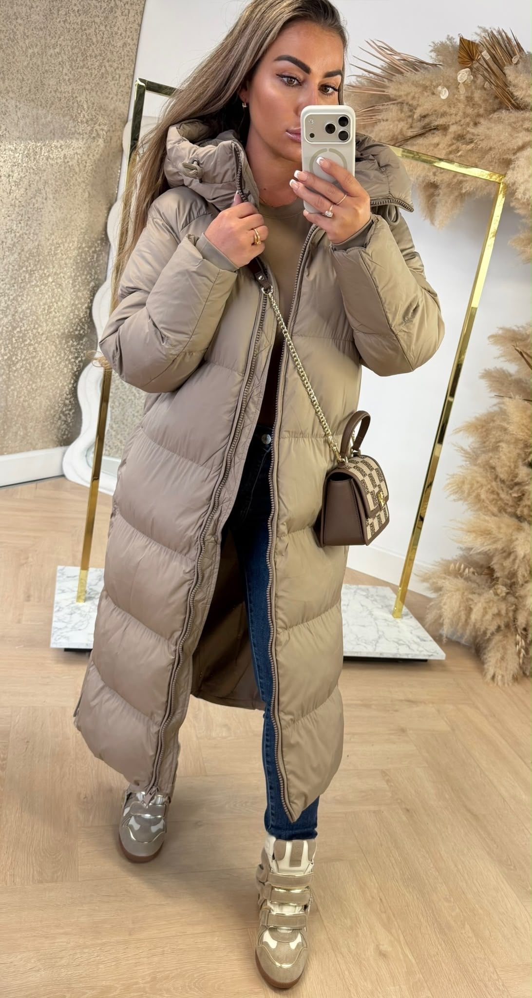 PARIS PUFFER WINTERJACKET 7633 TAUPE