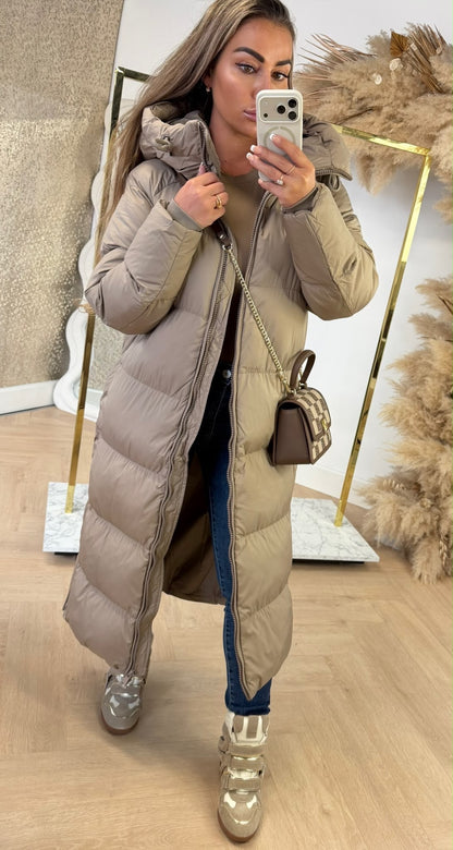 PARIS PUFFER WINTERJACKET 7633 TAUPE