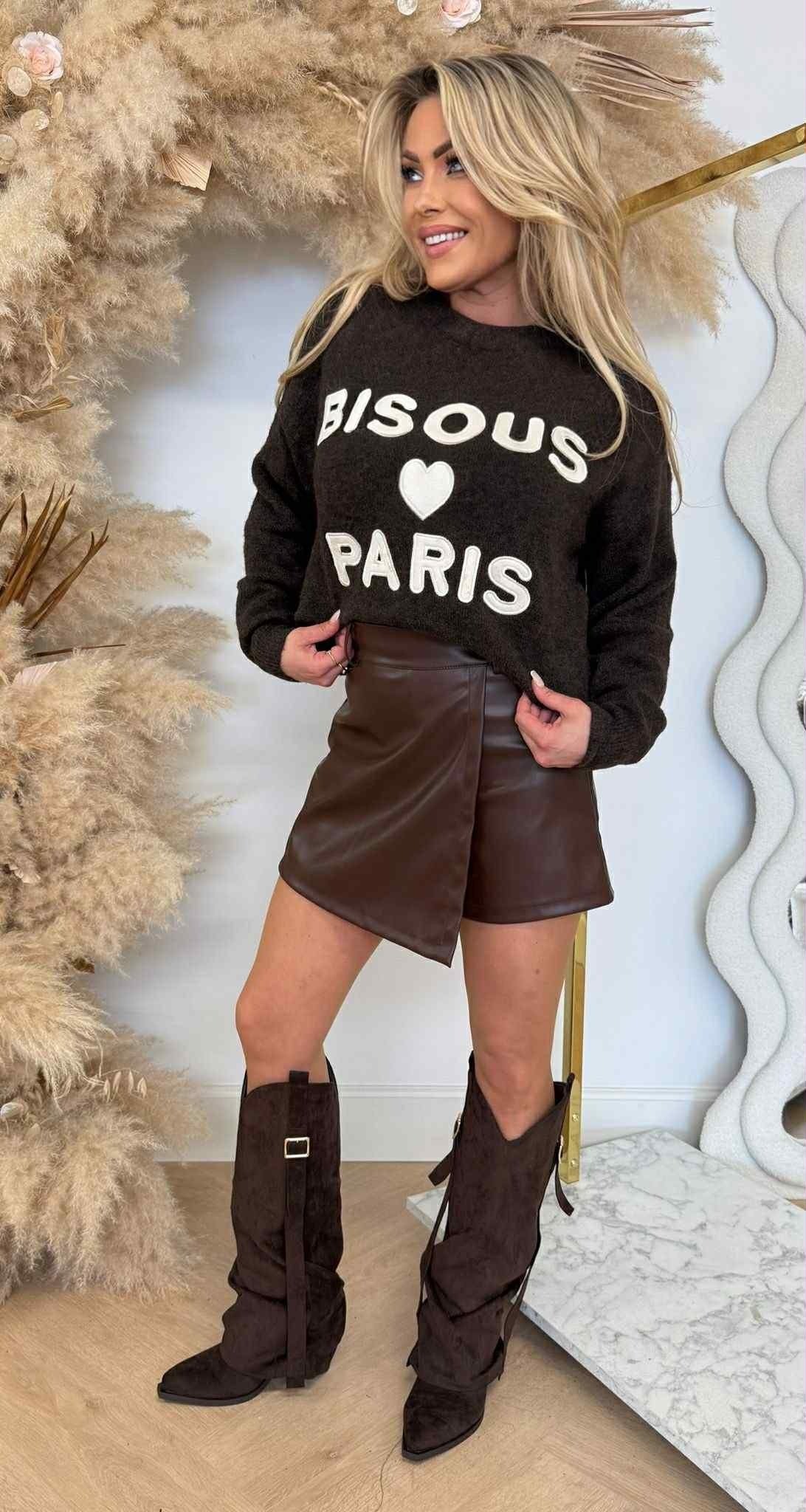 BISOUS PARIS SWEAT 340 CHOCO
