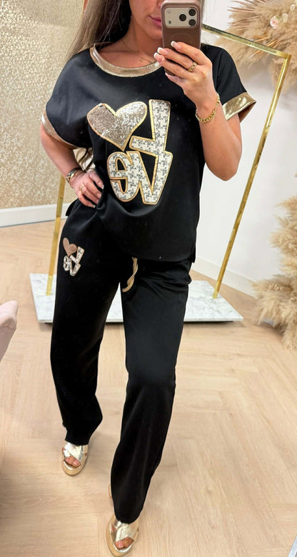 BRONS LOVE SET SCHWARZ